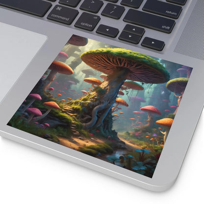 Whimsical Fairy Tale Mushroom Stickers Nature Decor Magical Art Indoor/Outdoor Use Playful Gifts - Paper products