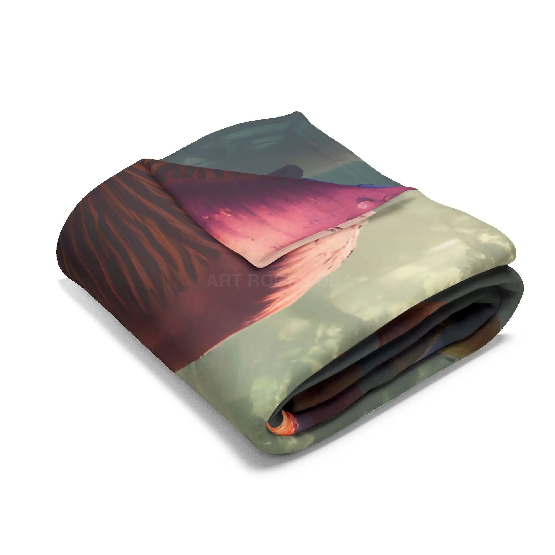 Whimsical Mushroom Fleece Blanket - Cozy Blanket for Home Décor Gift for Nature Lovers Boho Room Accent - Home Decor