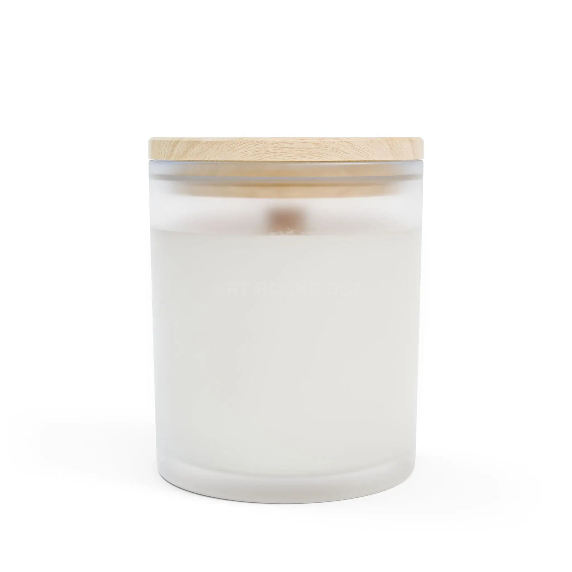 Winter Cabin Frosted Glass Candle — 11oz Cozy Mountain Scenery Candle - Home Decor