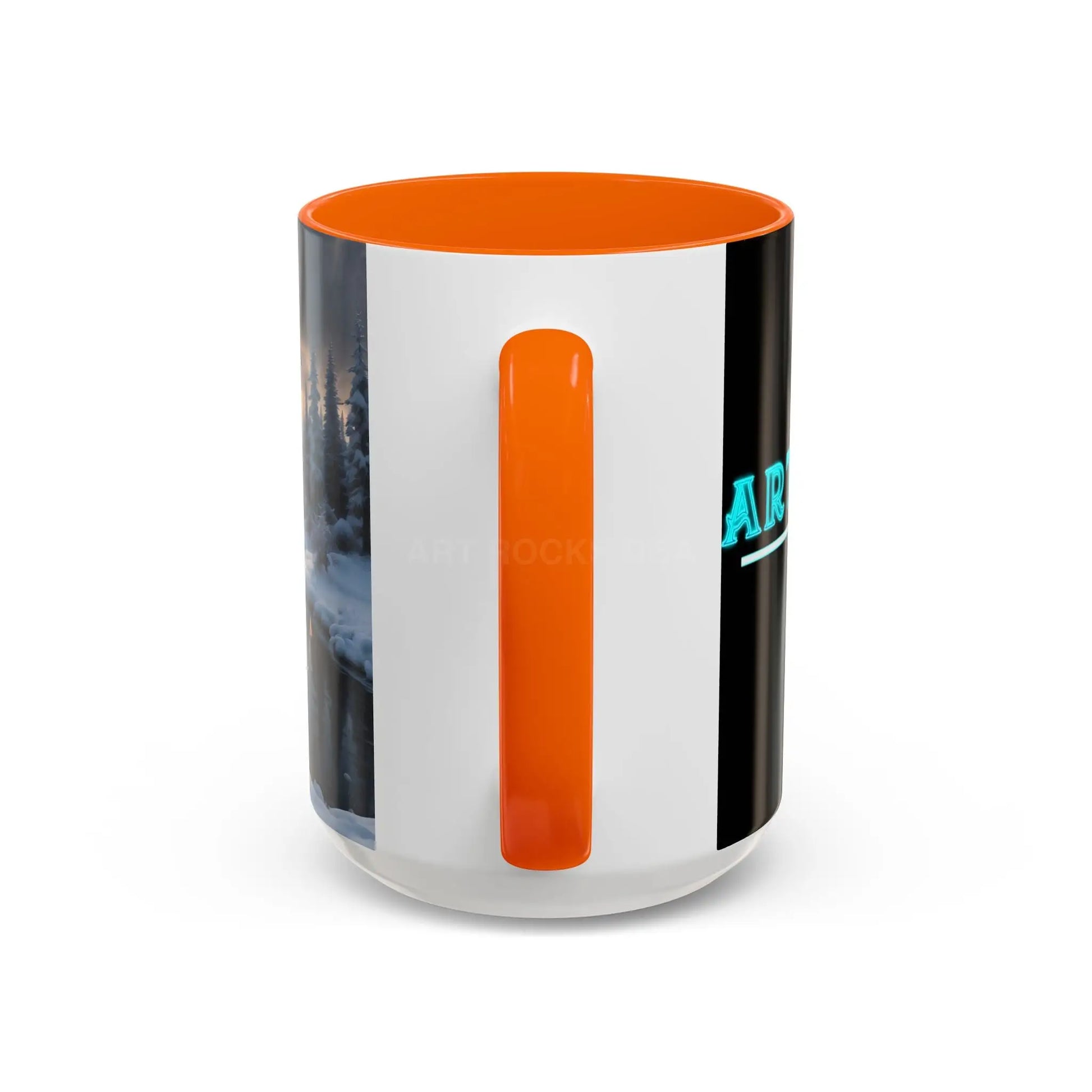 Winter Lake Coffee Mug – Snowy Mountain Landscape Accent Mug - Mug