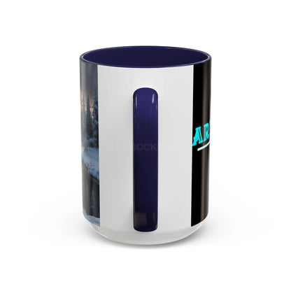 Winter Lake Coffee Mug – Snowy Mountain Landscape Accent Mug - Mug