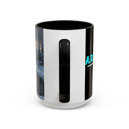 Winter Lake Coffee Mug – Snowy Mountain Landscape Accent Mug - Mug