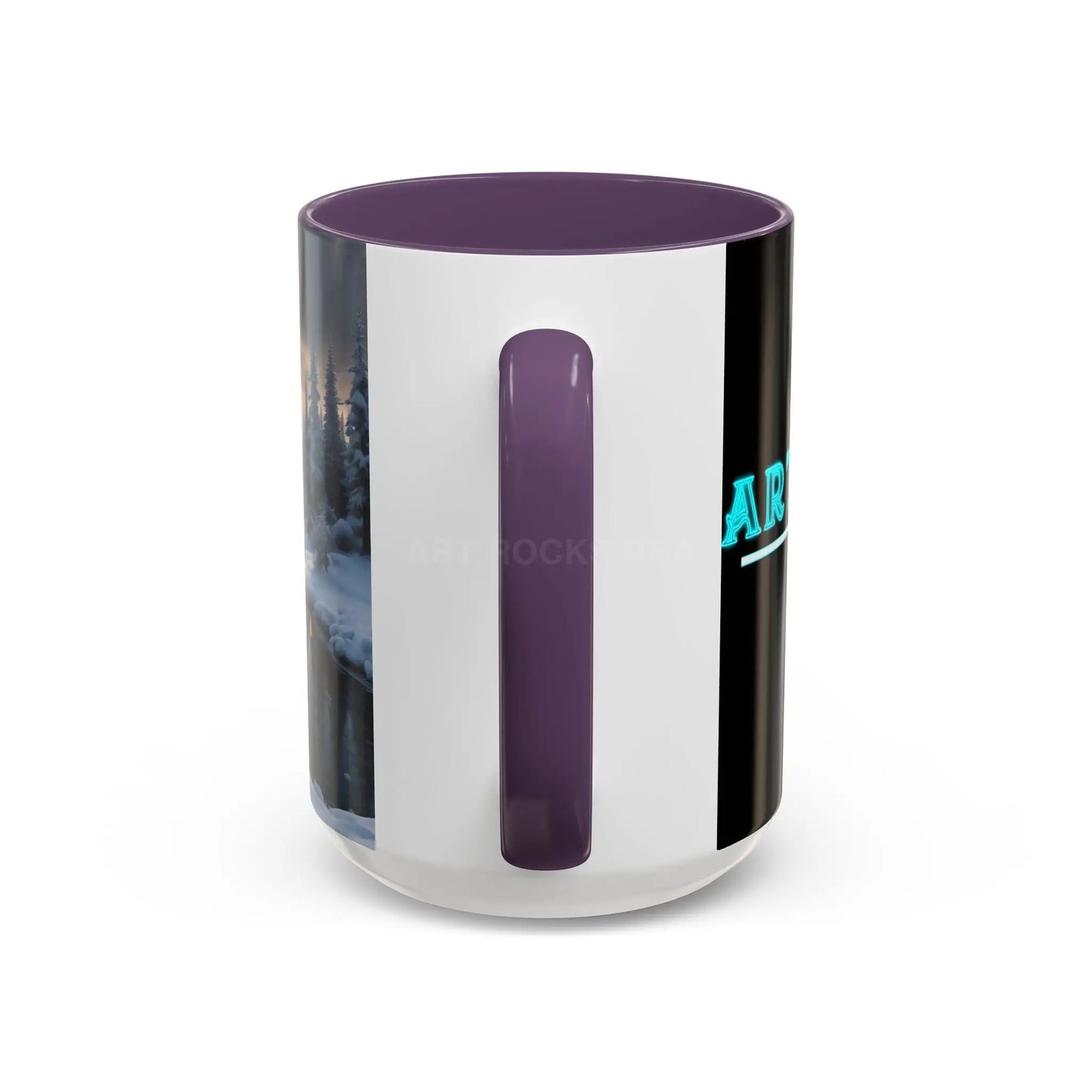 Winter Lake Coffee Mug – Snowy Mountain Landscape Accent Mug - Mug