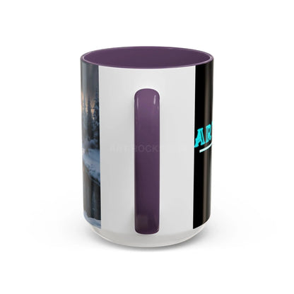 Winter Lake Coffee Mug – Snowy Mountain Landscape Accent Mug - Mug