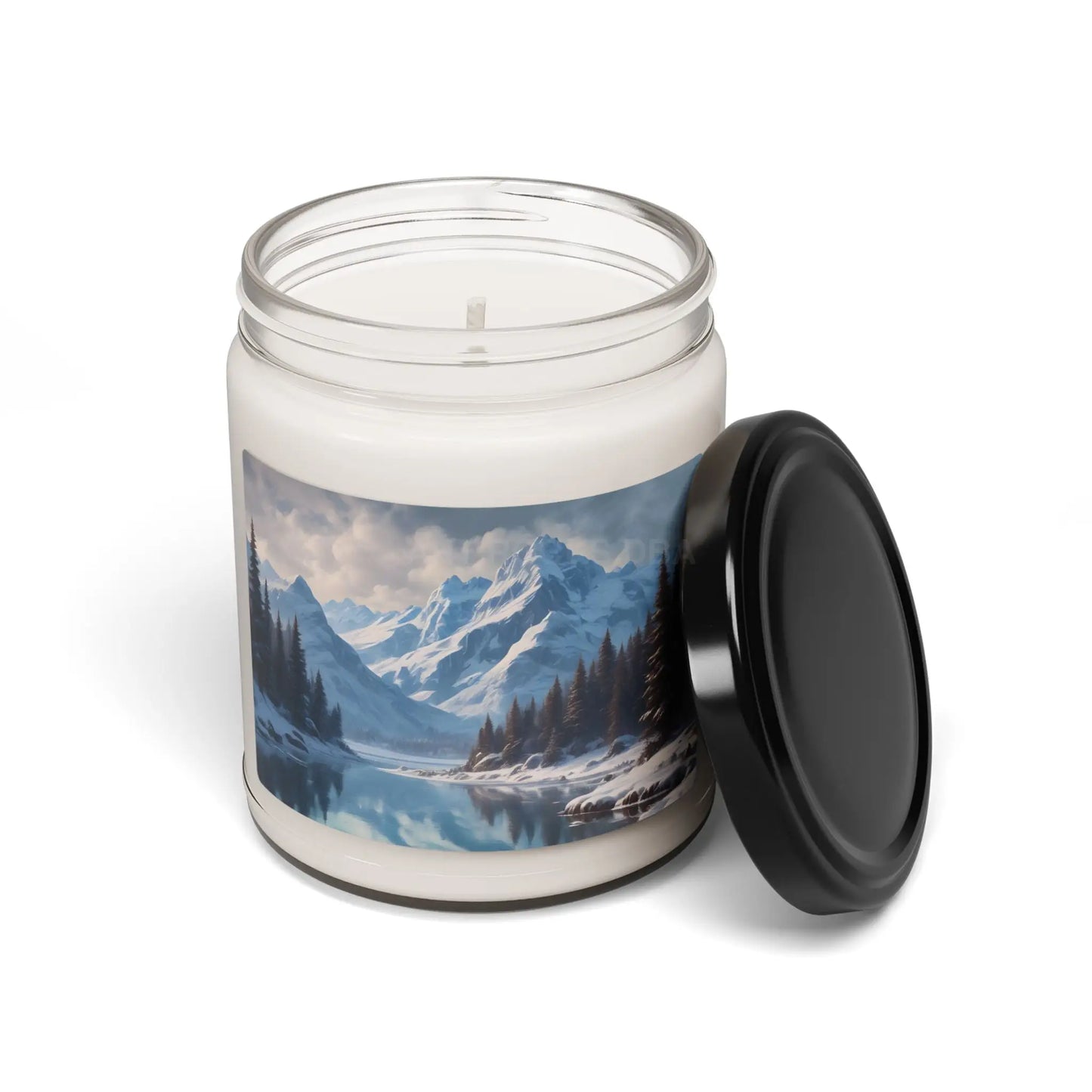 Winter Lake in The Mountains Scented Soy Candle Cozy Home Decor Gift for Nature Lovers Relaxation Aromatherapy - Home