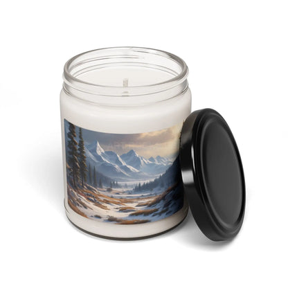Winter Mountain Escape Scented Soy Candle Nature-Inspired Decor Eco-Friendly Gift Relaxation Home Fragrance Gift