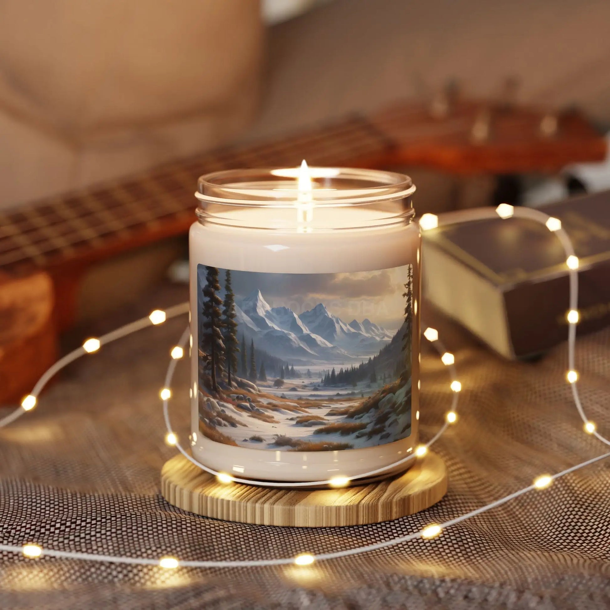 Winter Mountain Escape Scented Soy Candle Nature-Inspired Decor Eco-Friendly Gift Relaxation Home Fragrance Gift