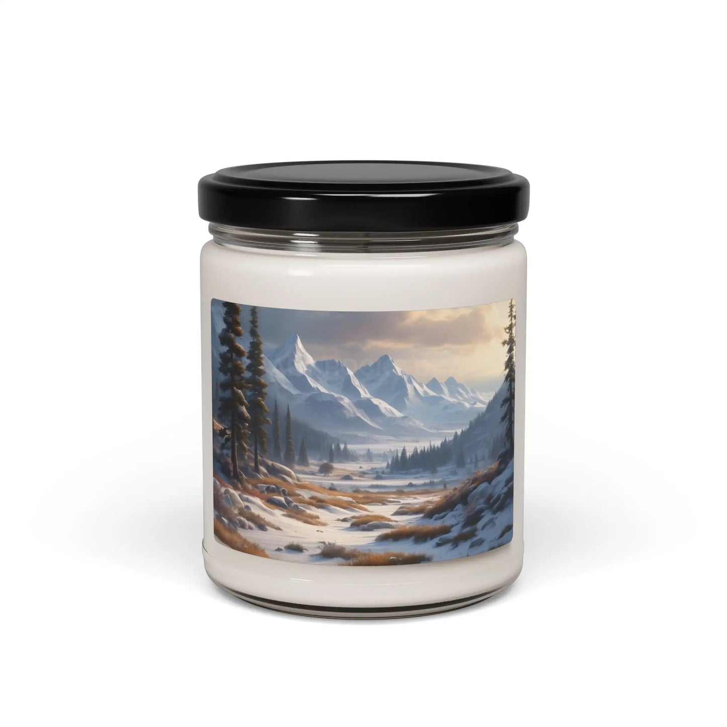 Winter Mountain Escape Scented Soy Candle Nature-Inspired Decor Eco-Friendly Gift Relaxation Home Fragrance Gift