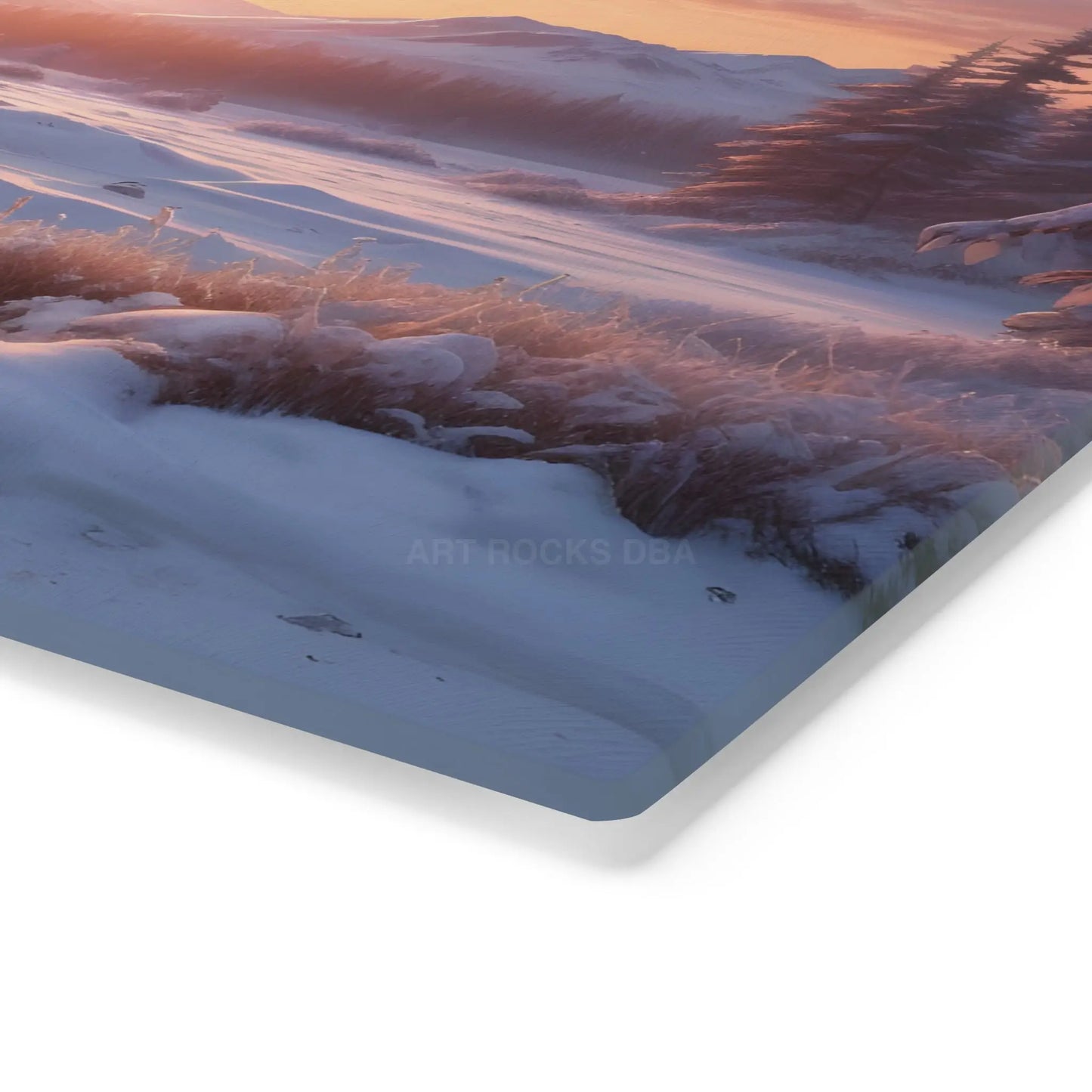 Winter Sunrise Cutting Board — Scenic Snowy Mountain Kitchen Board - Home Decor