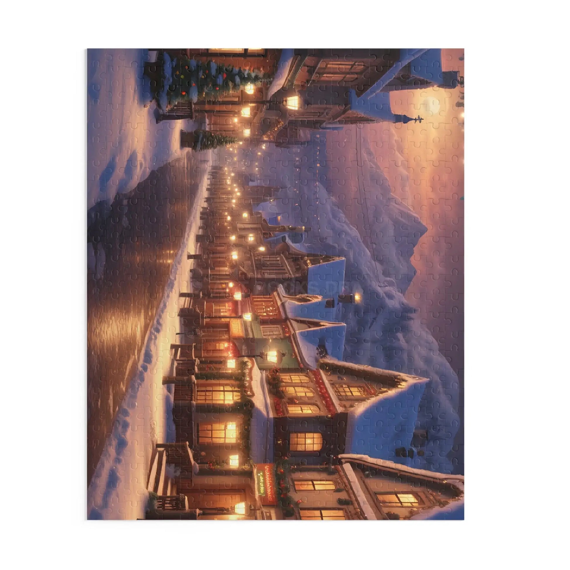 Winter Village Puzzle — Jigsaw (120/252/500 Pieces) - Puzzle