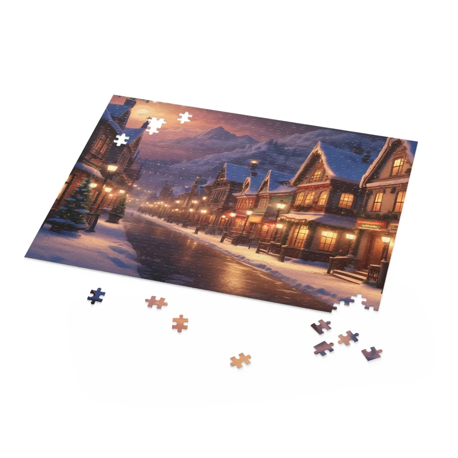Winter Village Puzzle — Jigsaw (120/252/500 Pieces) - Puzzle