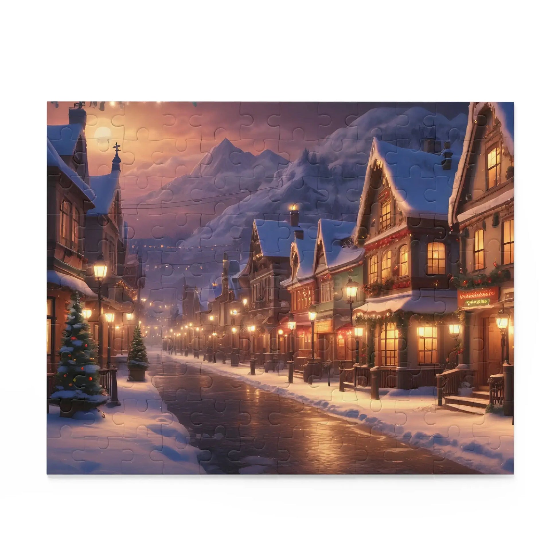Winter Village Puzzle — Jigsaw (120/252/500 Pieces) - Puzzle