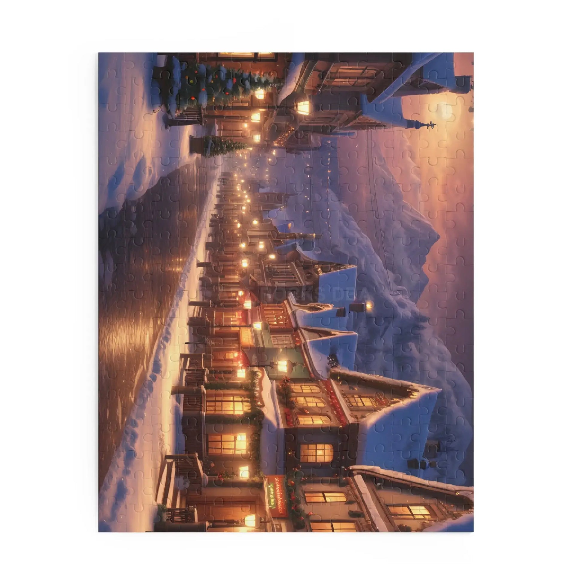 Winter Village Puzzle — Jigsaw (120/252/500 Pieces) - Puzzle