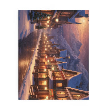 Winter Village Puzzle — Jigsaw (120/252/500 Pieces) - Puzzle