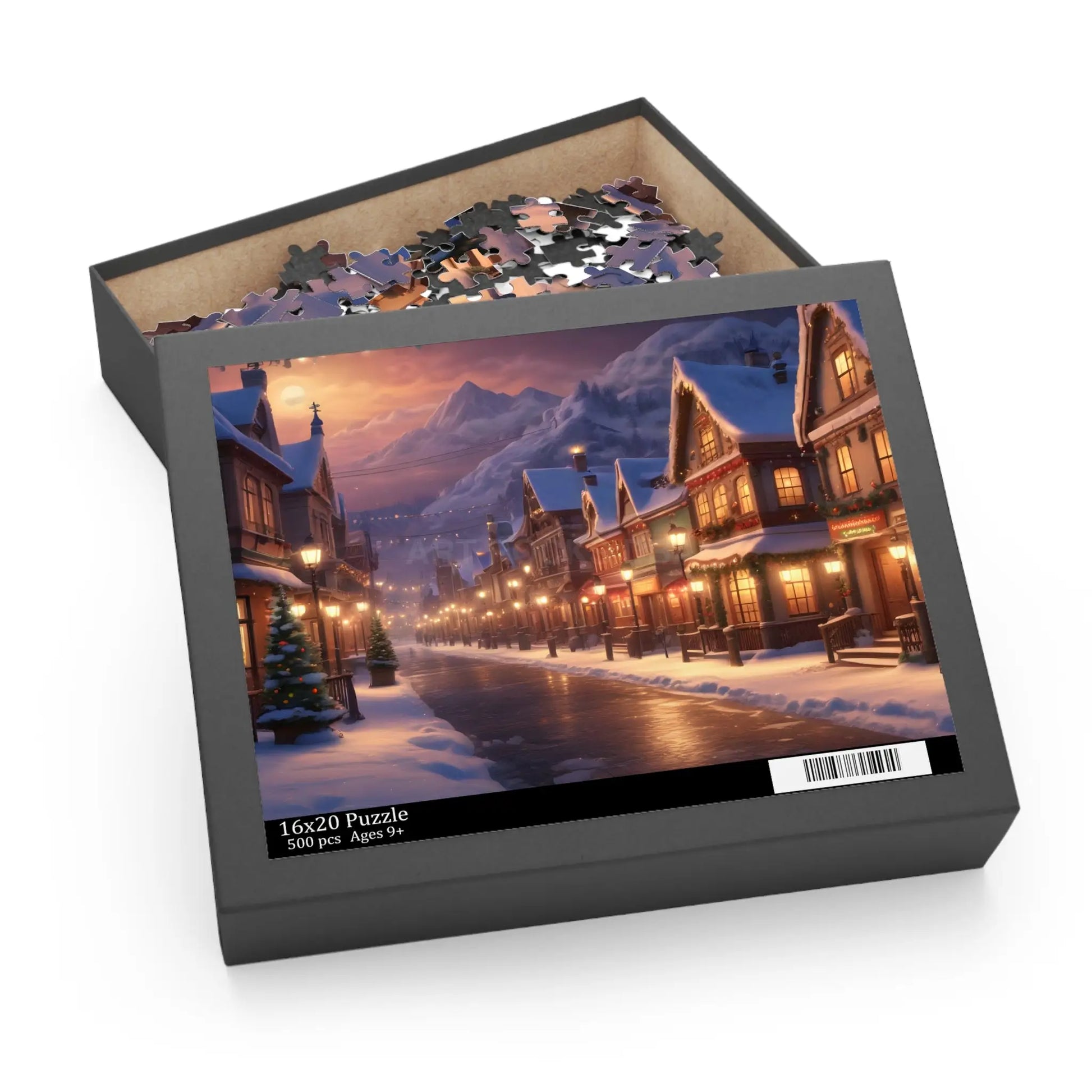 Winter Village Puzzle — Jigsaw (120/252/500 Pieces) - Puzzle