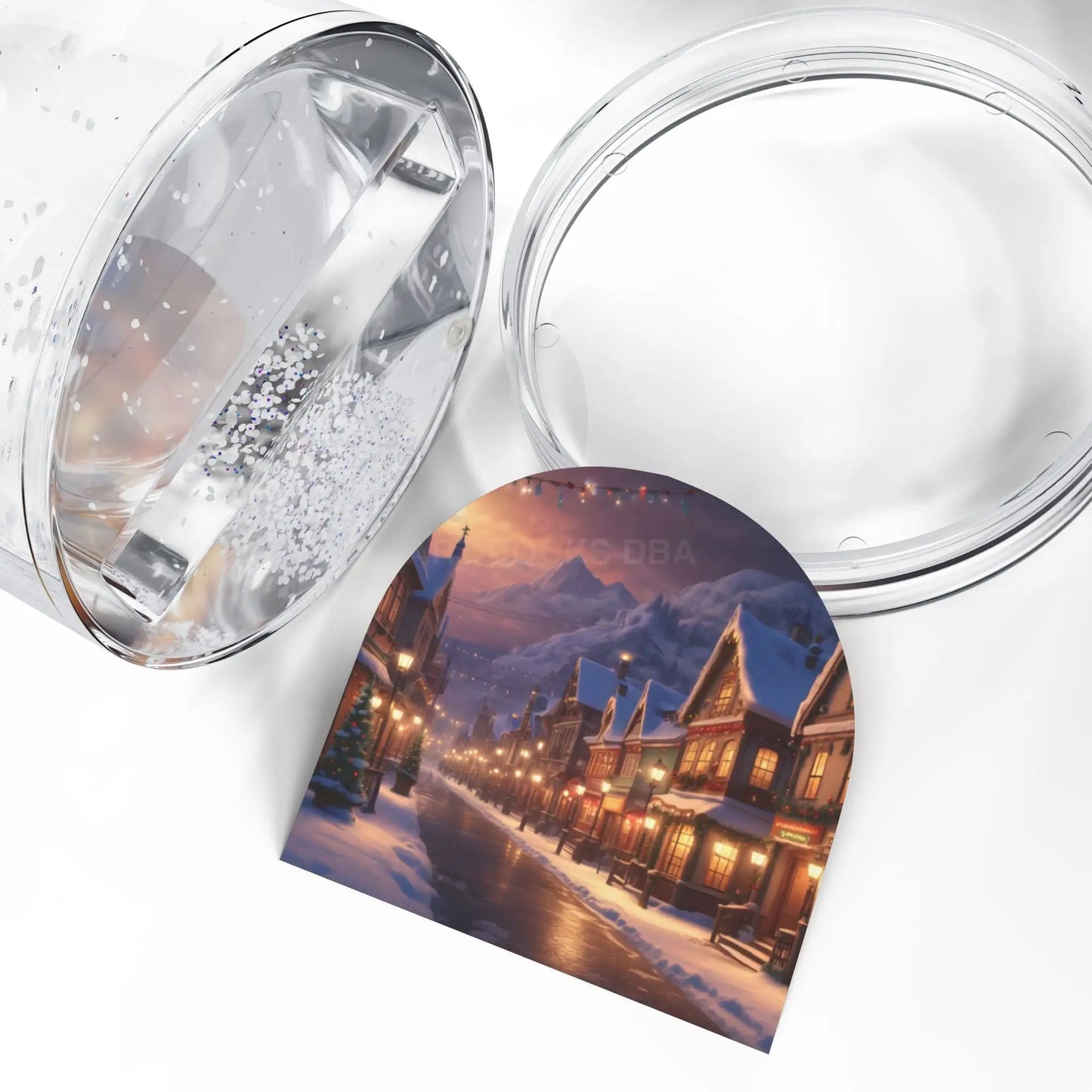 Winter Village Snow Globe — Cozy Holiday Décor Gift - 3.5’’ × 3.4’’ - Home Decor