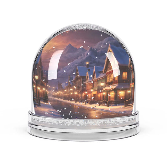 Winter Village Snow Globe — Cozy Holiday Décor Gift - 3.5’’ × 3.4’’ - Home Decor