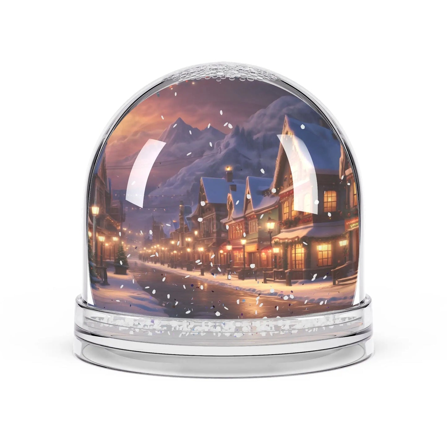 Winter Village Snow Globe — Cozy Holiday Décor Gift - 3.5’’ × 3.4’’ - Home Decor