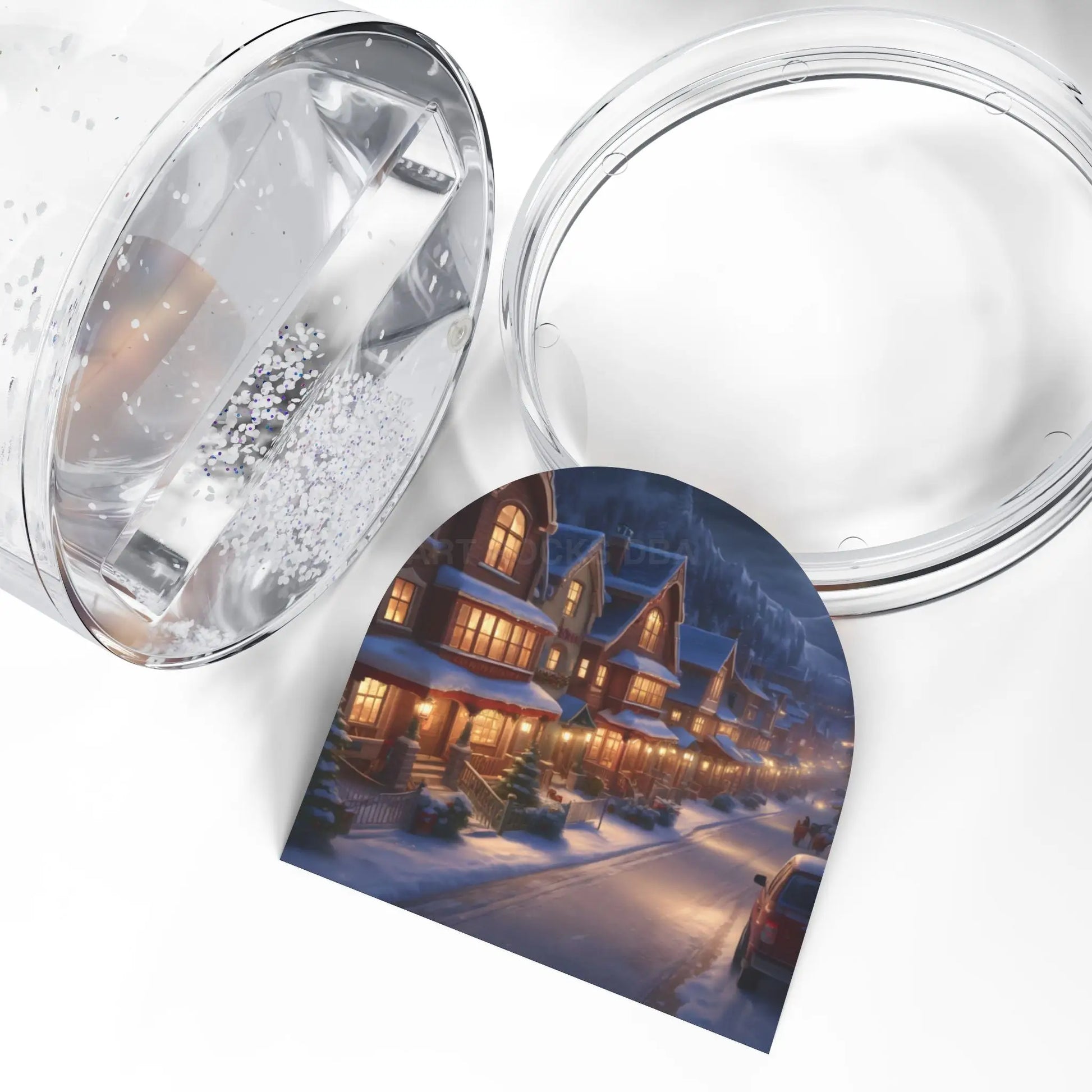 Winter Village Snow Globe – Cozy Holiday Home Décor - 3.5’’ × 3.4’’ - Home Decor
