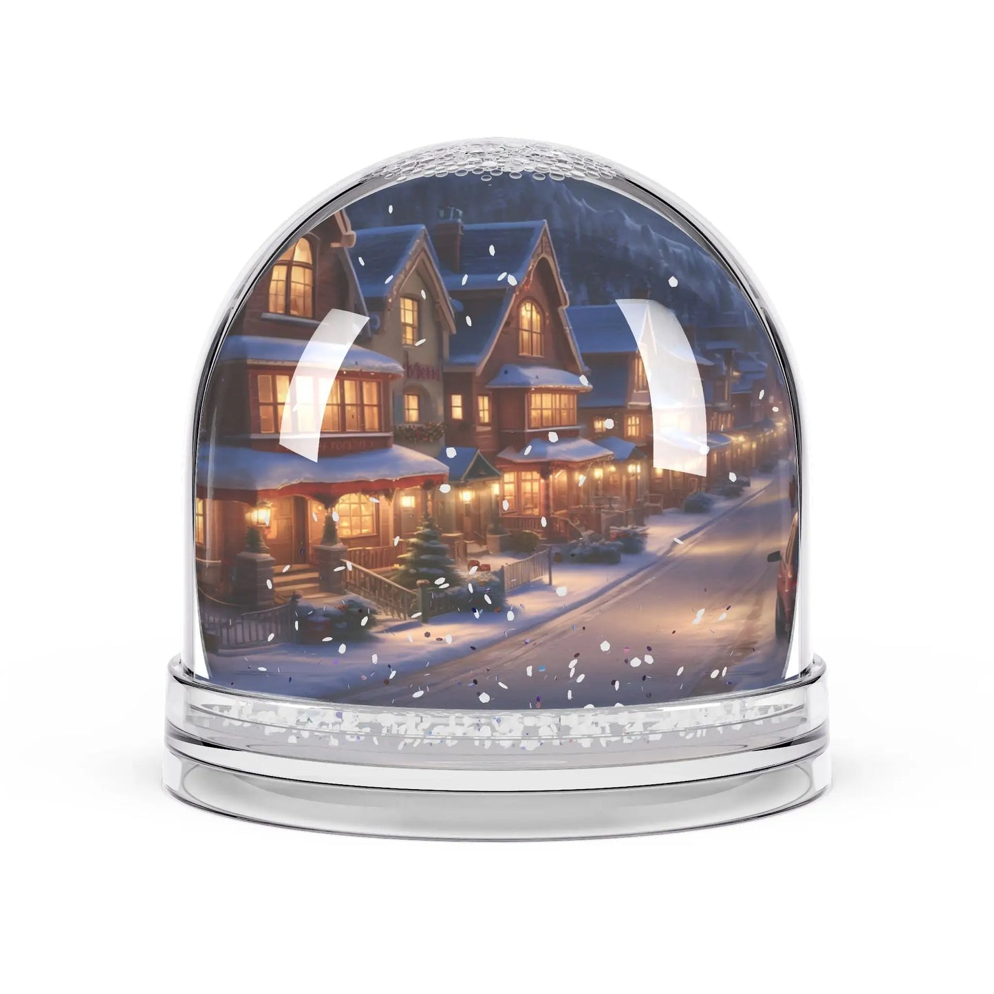 Winter Village Snow Globe – Cozy Holiday Home Décor - 3.5’’ × 3.4’’ - Home Decor
